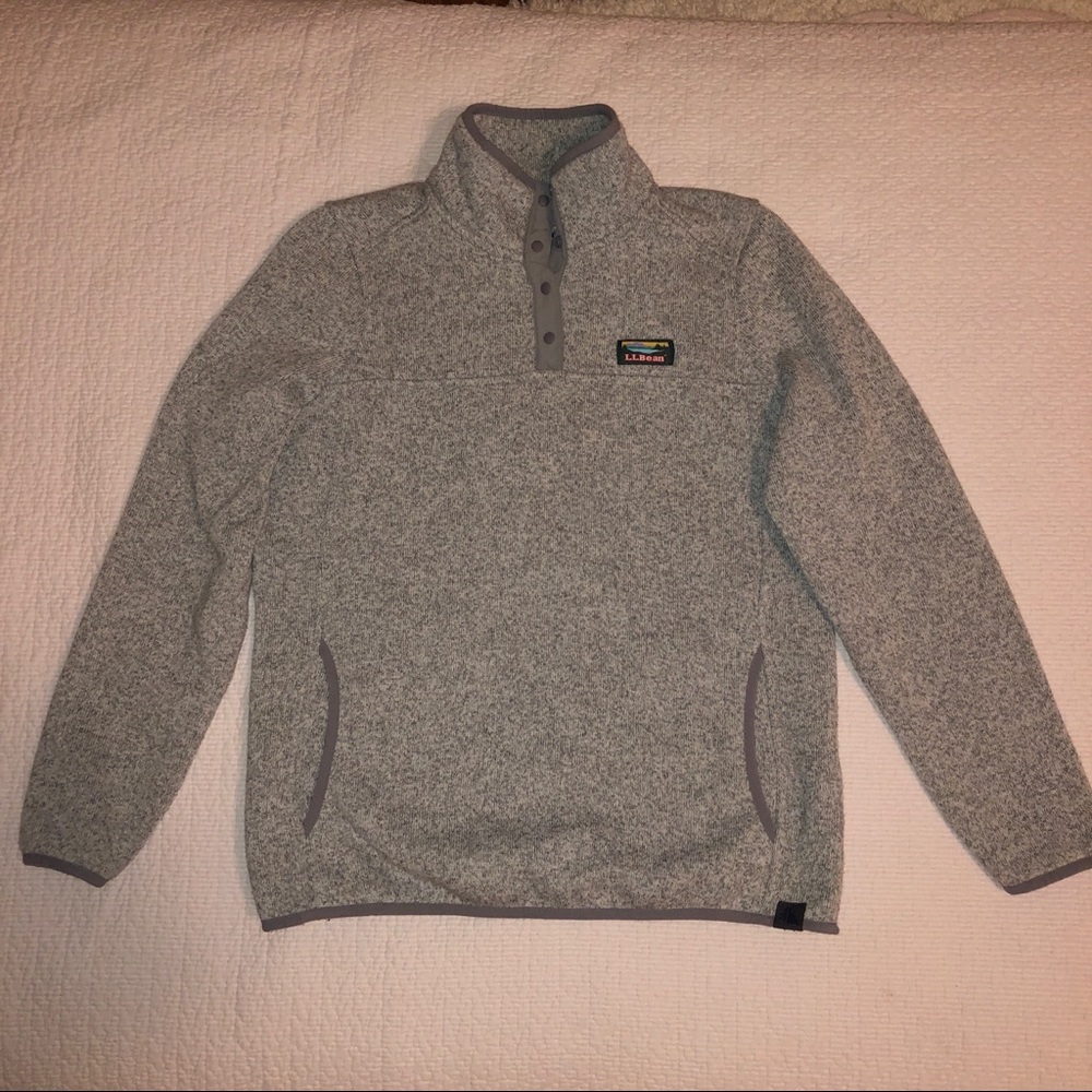 LL Bean sweater fleece pullover S